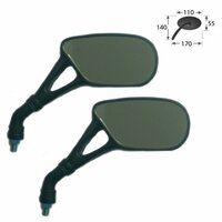 HS MOTO MINI SPÄTNÉ ZRKADLO ''AERO''