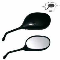 HS MOTO SPÄTNÉ ZRKADLO NOVA - 1 PÁR
