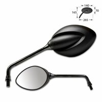 HS MOTO SPÄTNÉ ZRKADLO STRATO