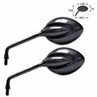 HS MOTO SPÄTNÉ ZRKADLO STRATO