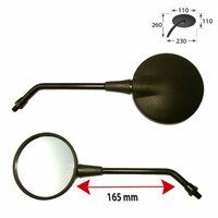 HS MOTO ZRKADLO ''128'' - 1 PÁR