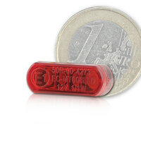 HS MOTO KOMPAKTNÉ VSTAVANÉ ZADNÉ LED SVETLO HEAT ČERVENÉ SKLO