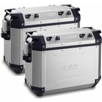 GIVI BOČNÉ KUFRE TREKKER OUTBACK 37 L STRIEBORNÉ, DVOJBALENIE OBKN37APACK2