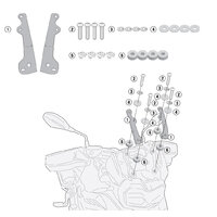 GIVI SADA NA MONTÁŽ PLEXI D5127S/D5127ST/AF5127 BMW F 750 GS (18-23) D5129KIT