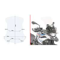 GIVI PLEXI ŠTÍT ČÍRY BMW F 750/850 GS (18-23) D5127ST
