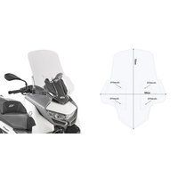GIVI PLEXI TRANSPARENTNÉ BMW C 400 GT (19-23) 5132DT