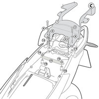GIVI DRŽIAK KUFRA BMW R 1200 R SR5100M
