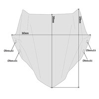 GIVI PLEXI HONDA CB500F (19-23)/CF MOTO 650 NK (21-23)/KAWASAKI Z 900 (20-23) 1176A