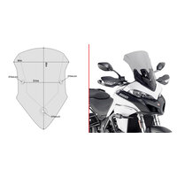GIVI PLEXI DUCATI MULTISTRADA 950/S / 1200 / 1260/ENDURO D7406S