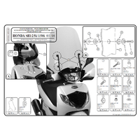 GIVI SADA NA MONTÁŽ PLEXI HONDA SH 125-150 A311A