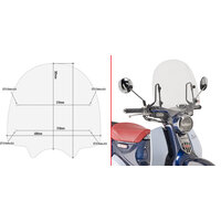 GIVI PLEXI HONDA SUPER CUB C125 (18-23) 1168A