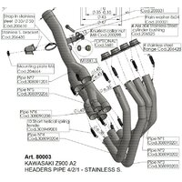 LEO VINCE PREPÁJACIE POTRUBIE 4-2-1 KAWASAKI Z 900 A2