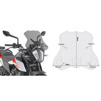 GIVI PLEXI KTM 390 ADVENTURE /790 ADVENTURE/R /890 ADVENTURE 7710D