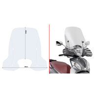 GIVI PLEXI KYMCO PEOPLE ONE 125/150 (13-23) D6116ST