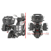GIVI BOČNÉ NOSIČE KUFROV MONOKEY MOTO MORINI X-CAPE 700 (25) PLO9352MK