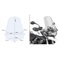 GIVI PLEXI TRIUMPH TIGER 800/XC/XR (11-17)  6401DT
