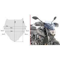 GIVI PLEXI YAMAHA MT-07 (18-20) A2140BL