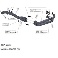 LEO VINCE PREPÁJACIE POTRUBIE YAMAHA TÉNÉRÉ 700