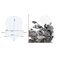 GIVI TURISTICKÝ PLEXI ŠTÍT YAMAHA TRACER 900/ GT (18-20) 2139DT