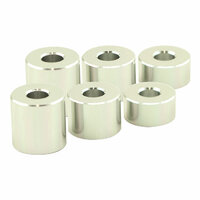 HS MOTO UNIVERZÁLNA SADA DIŠTANČNÝCH VALČEKOV 6 KS MATNÁ STRIEBORNÁ