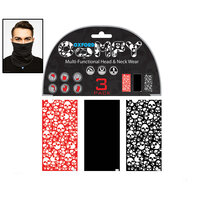 OXFORD MULTIFUNKČNÁ ŠATKA COMFY SKULLS 3KS V BALENÍ