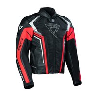 DIFI KOŽENÁ BUNDA VALENCIA BLACK/RED