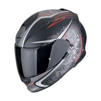 SCORPION PRILBA EXO-491 RUN MATT BLACK-RED