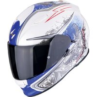 SCORPION PRILBA EXO-491 RUN WHITE-BLUE
