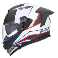 SHIRO PRILBA RAPTOR ČIERNO BIELA MATNÁ