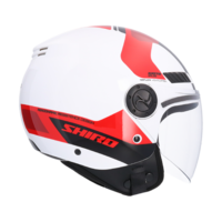 SHIRO PRILBA KIOTO KALOS WHITE/RED M