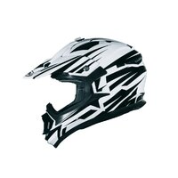 SHIRO PRILBA MX-734 BRAVO WHITE/BLACK