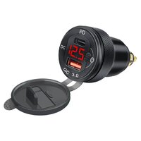 HS MOTO DVOJITÝ USB-A+USB-C ADAPTÉR