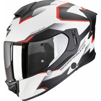 SCORPION EXO-530 AIR CLIP WHITE MATT-BLACK-RED XL