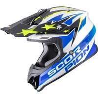 SCORPION PRILBA VX-16 EVO AIR PATRIOT WHITE-BLUE-YELLOW M